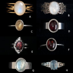 Oval shaped rings