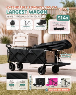 Largest and Longest Folding Wagon