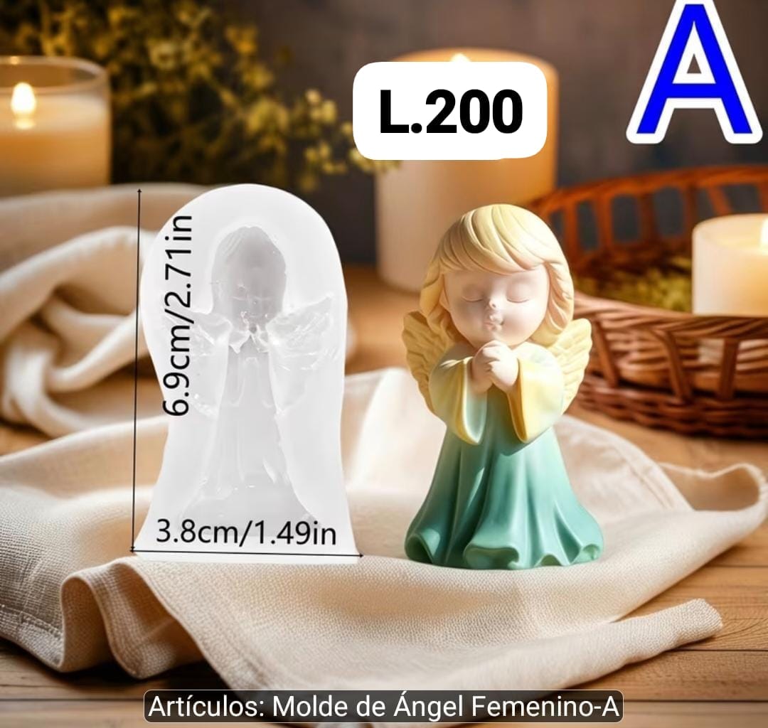 Molde niño ángel 