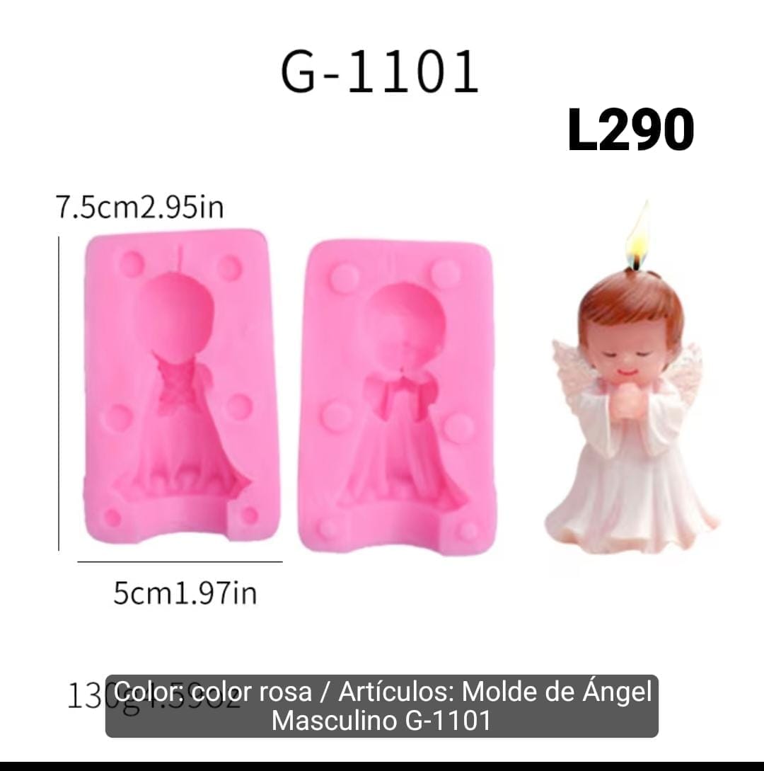 Molde vela niño angel _1