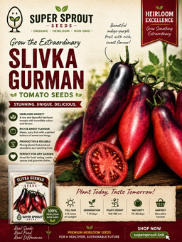 🍅SLIVKA GURMAN TOMATO🍅 x 10 seeds