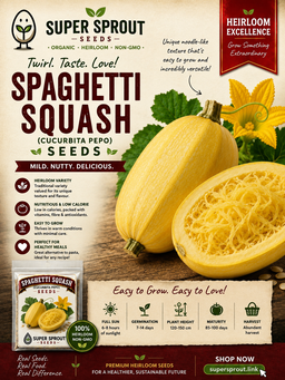 🥒SPAGHETTI SQUASH🥒 x 5 seeds 