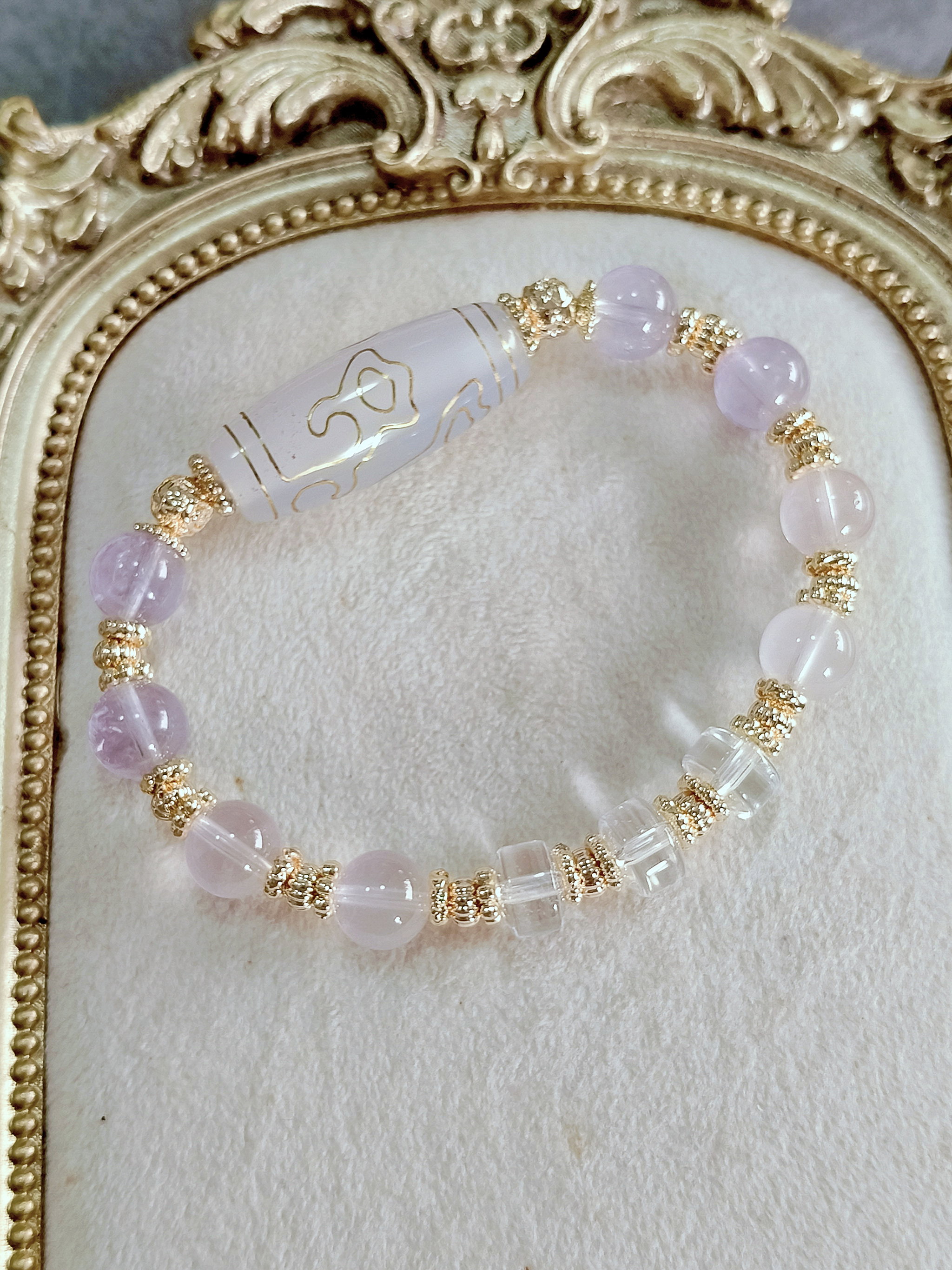 Icy Lavender (with Gold Trimming) Water Lotus_2