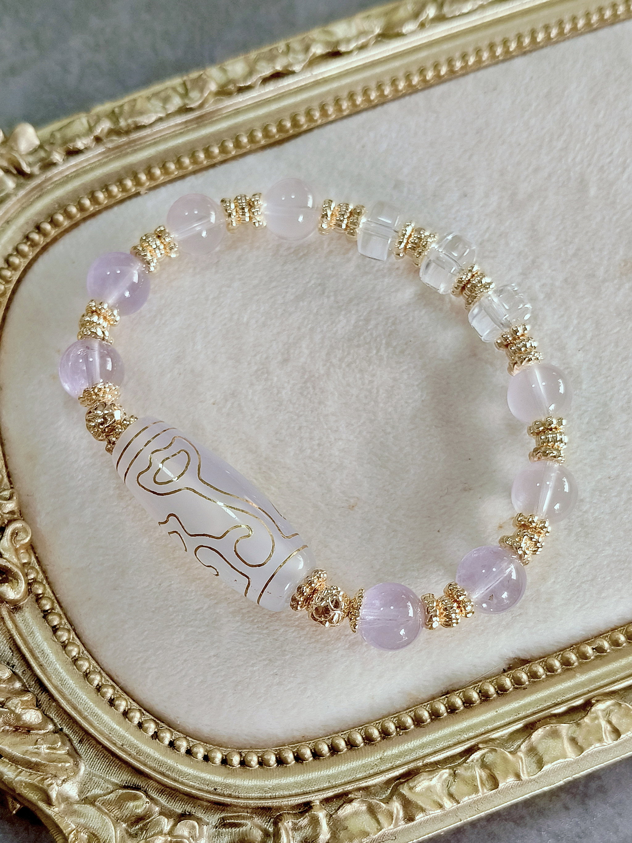 Icy Lavender (with Gold Trimming) Water Lotus_0