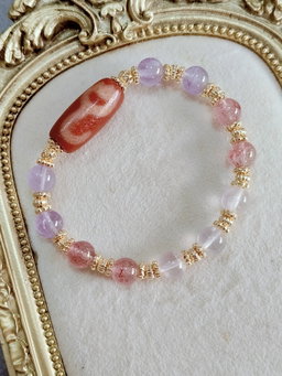 Aged Red Lotus Bracelet