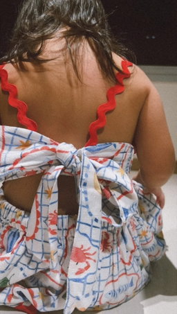 Amalfi Picnic Linen Dress (Girl)