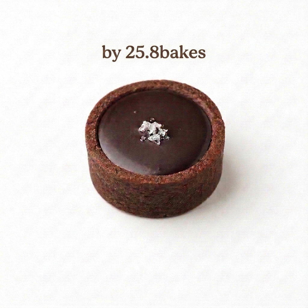 Sea Salt Chocolate Tart by 25.8bakes