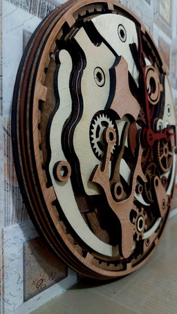 3d Multilayer mandala gear clock
