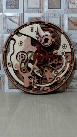 3d Multilayer mandala gear clock