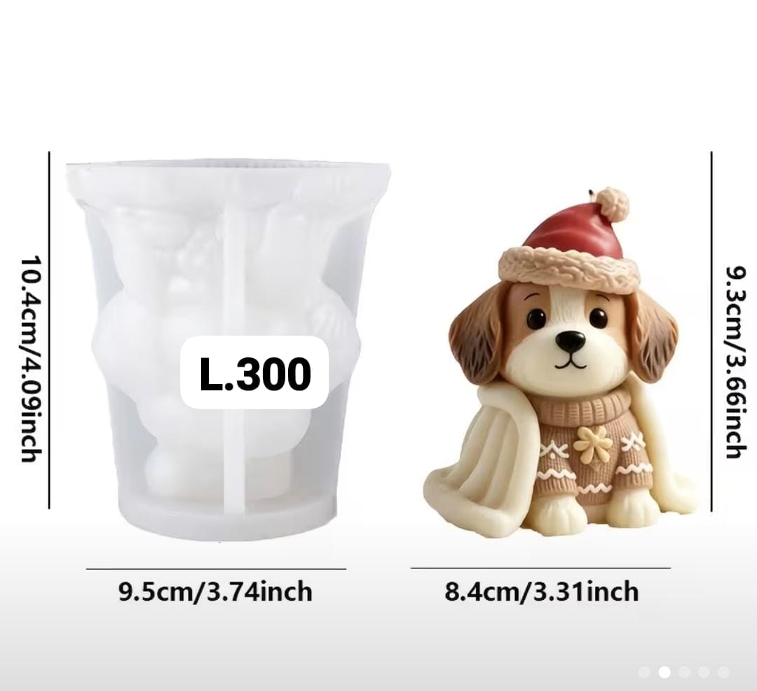 Molde cachorro navideño _0