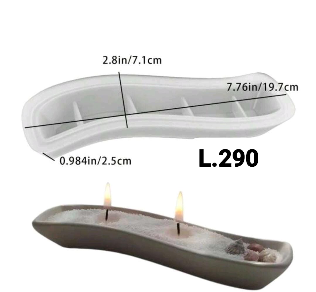 Molde recipiente vela