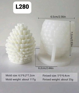 Molde piña navideño 