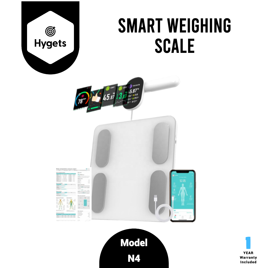 Hygets N3 Smart Body Composition Weighing Scale (8-Electrode Full-Body) – Handle Screen + Printable Report_18