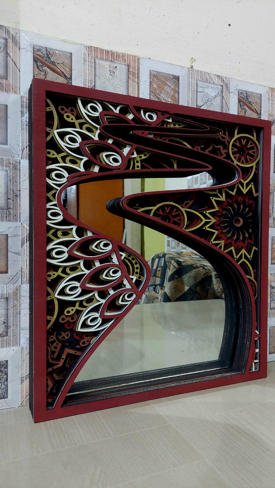 Multilayer mandala mirror 