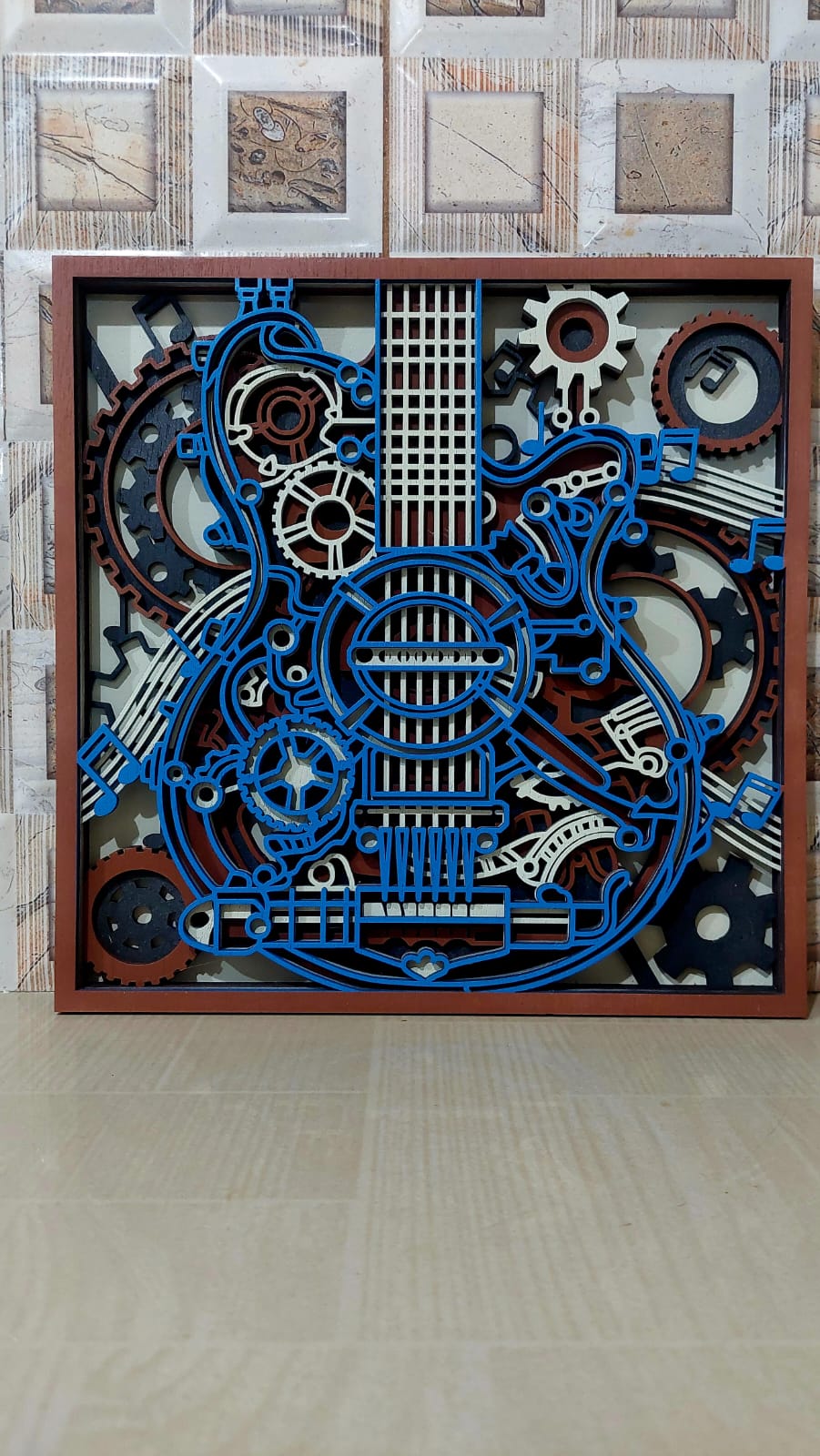 Laser guitar art