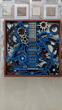 Laser guitar art