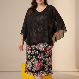 Livello Cape Dress EU44(Large)