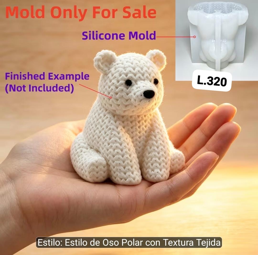 Molde oso tejido