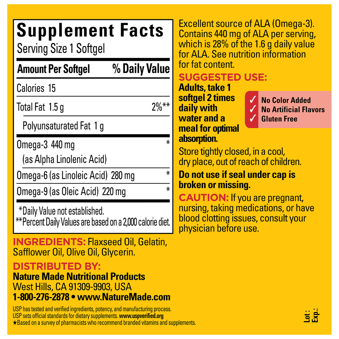 Nature Made - Triple Omega 3-6-9 Supplements,150 softgels_4