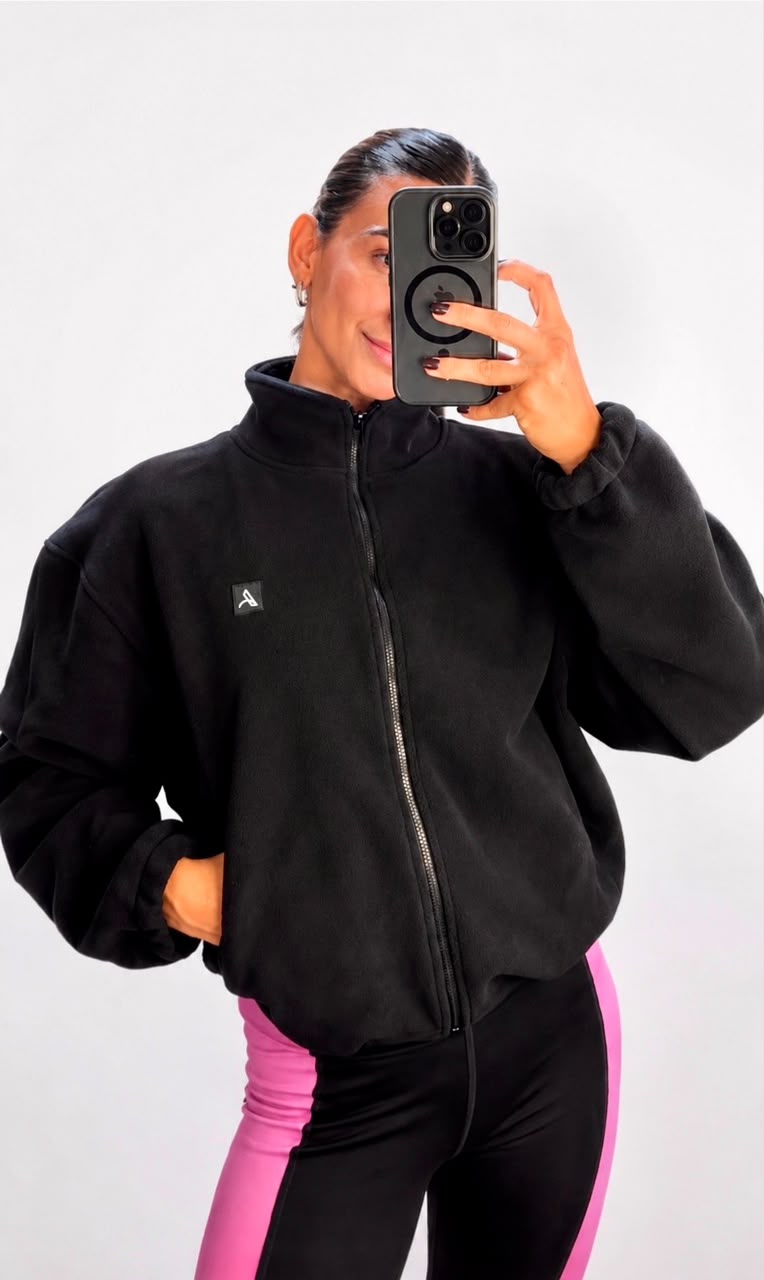 Chaqueta fluffy negra_0