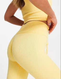 Set acanalado butter yellow