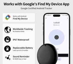 Loshall Tag Item Tracker — Apple Find My & Android Find Hub
