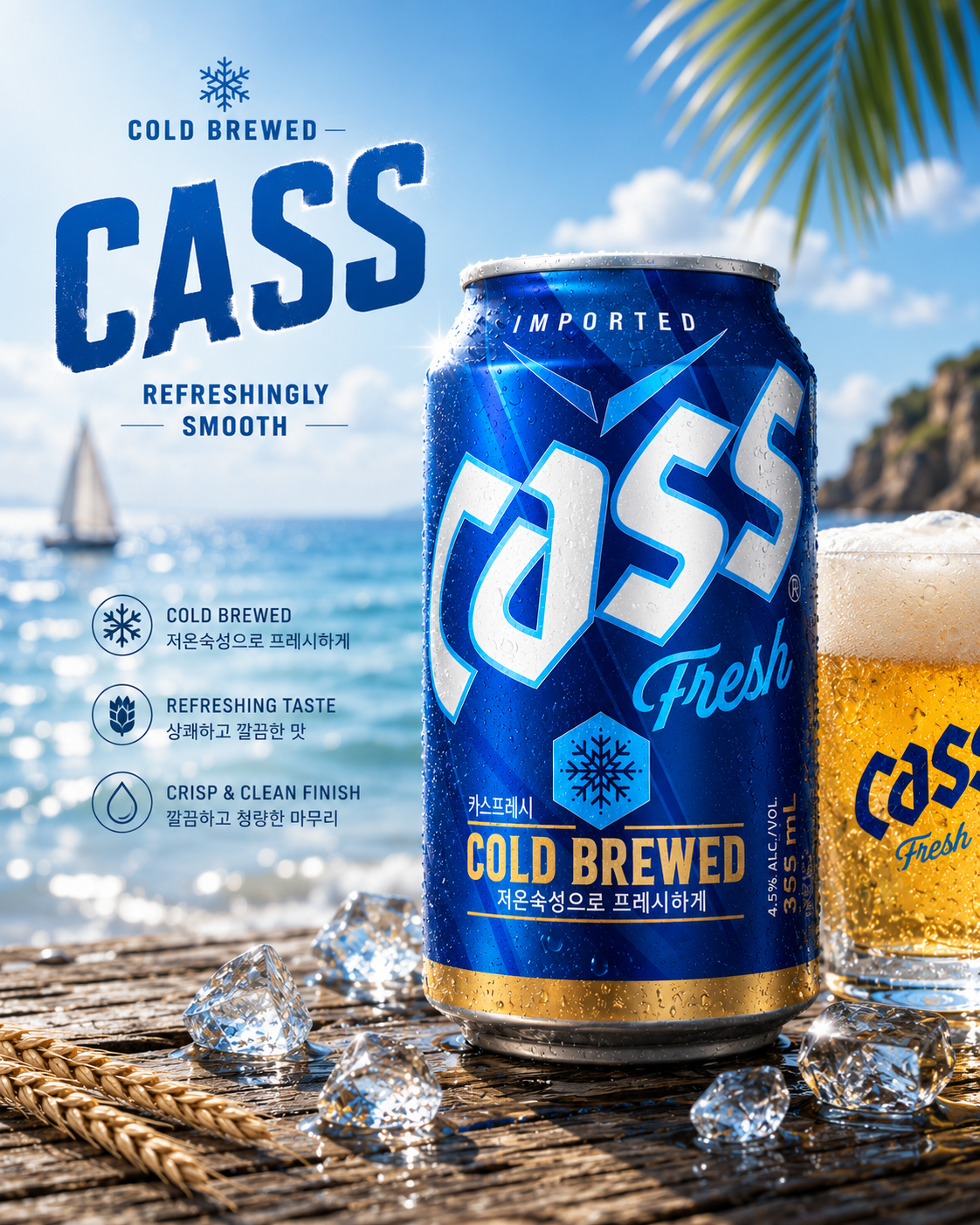 [Multi-Buy Deal] Cass beer 355ml カスビール(韓国)