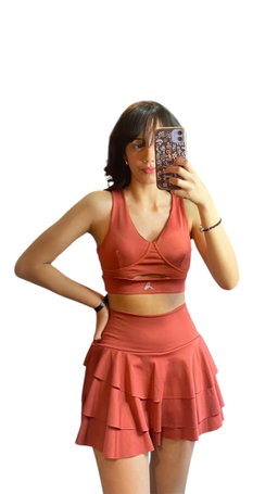 Top y falda ladrillo