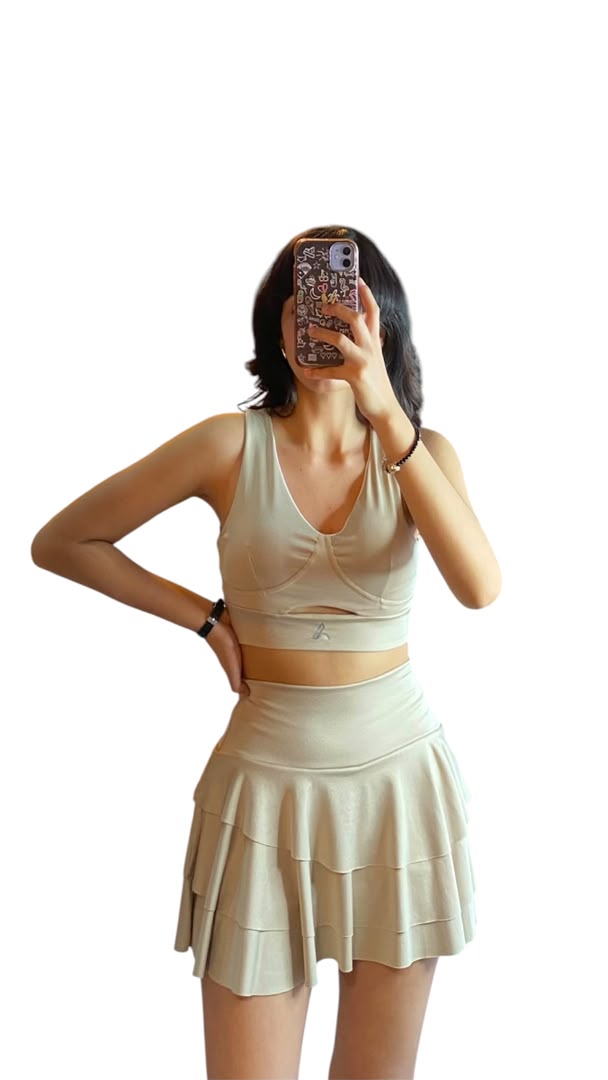 Top y falda beige_0