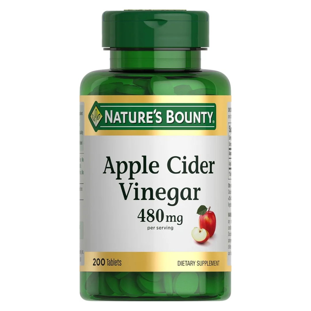 Nature's Bounty - Apple Cider Vinegar 480mg, 200 Tablets