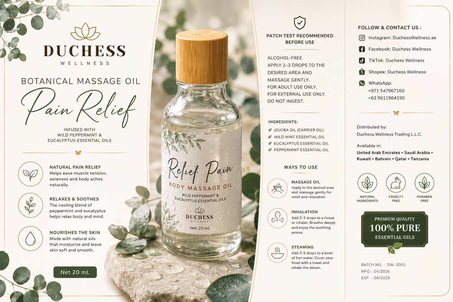 RELIEF MASSAGE OIL EUCALYPTUS OIL _1