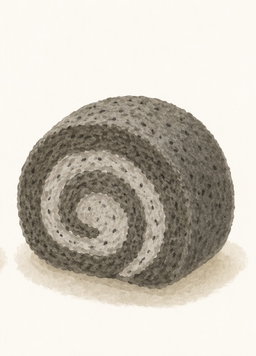 Kuki Black Sesame Roll Cake