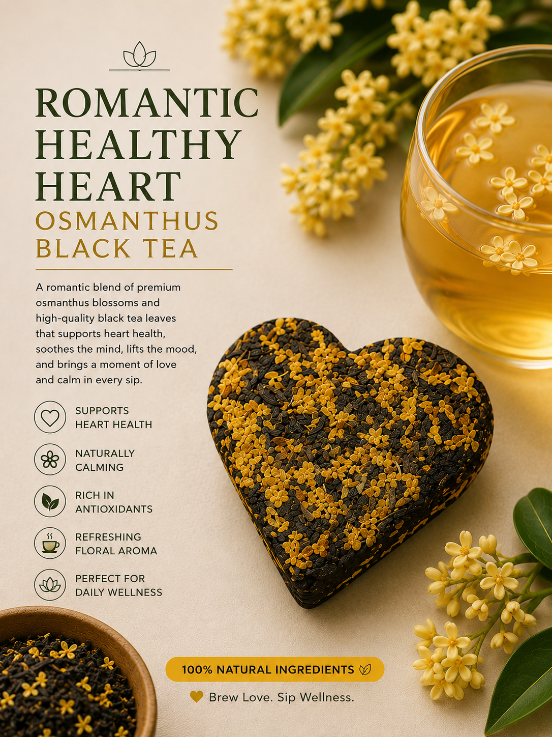 OSMANTHUS BLACK TEA : Romantic Healthy Heart 🖤_1