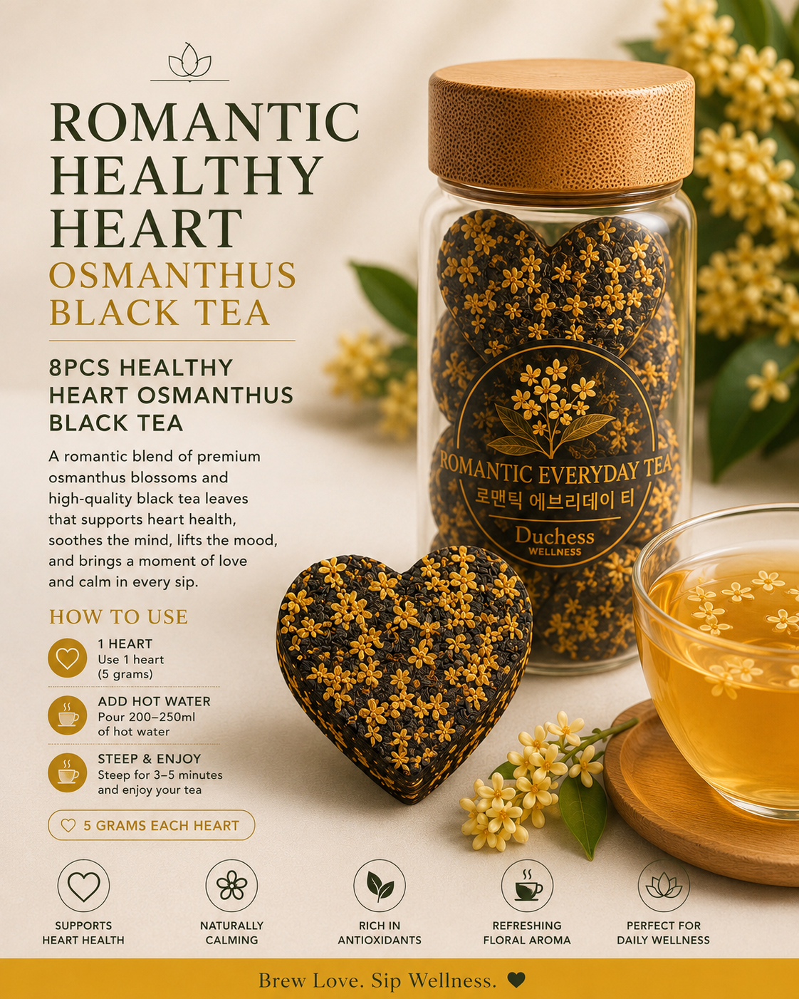 OSMANTHUS BLACK TEA : Romantic Healthy Heart 🖤_0