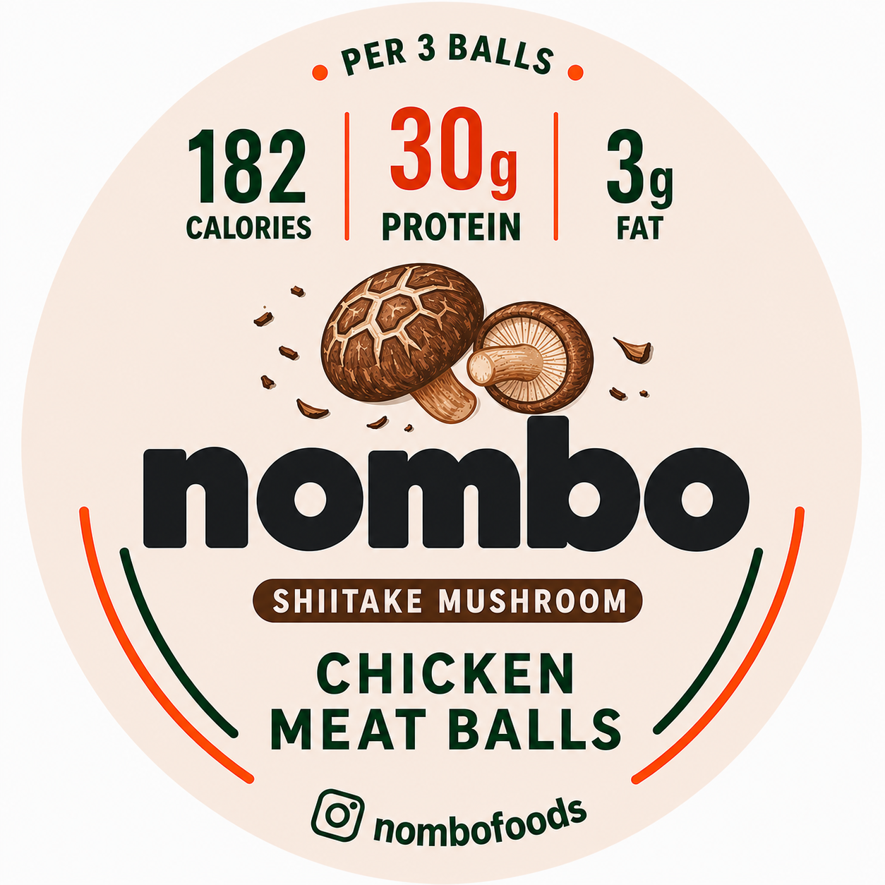 Giant shiitake mushroom meatballs (12 balls)_1