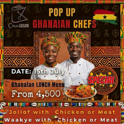 GHANAIAN CUISINE 15th Wednesday  - Till  4pm