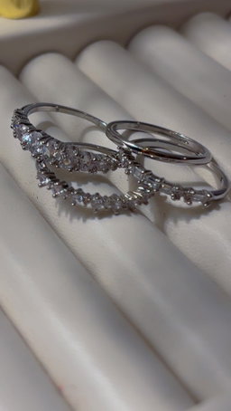 4pc Stackable Diamond Ring
