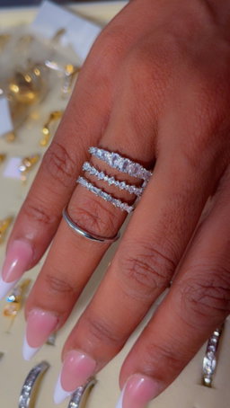 4pc Stackable Diamond Ring