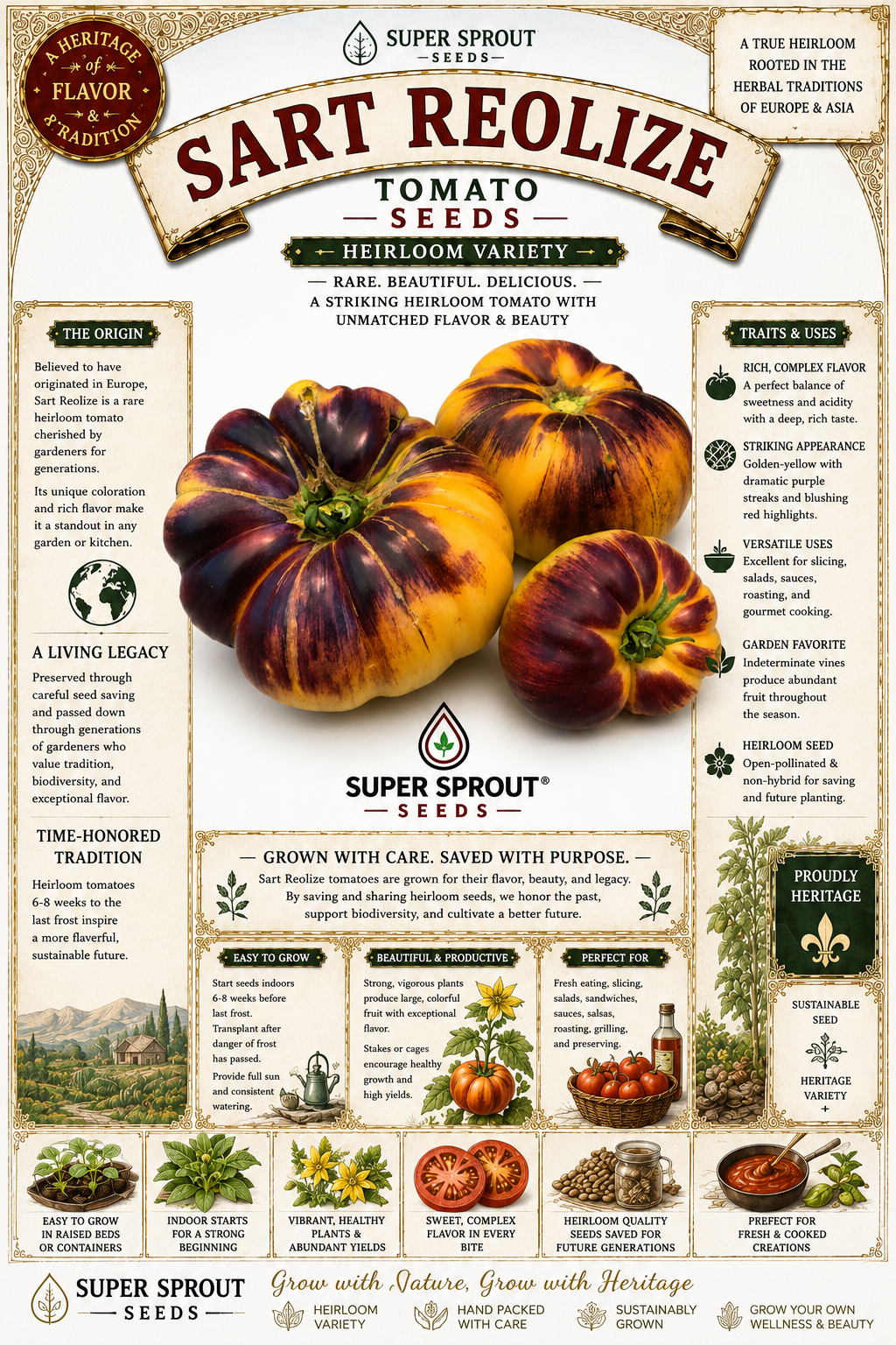 🍅SART ROLOISE TOMATO🍅 x 10 organic seeds_1