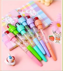 Multifunction Blue Ballpoint Bubble Pen