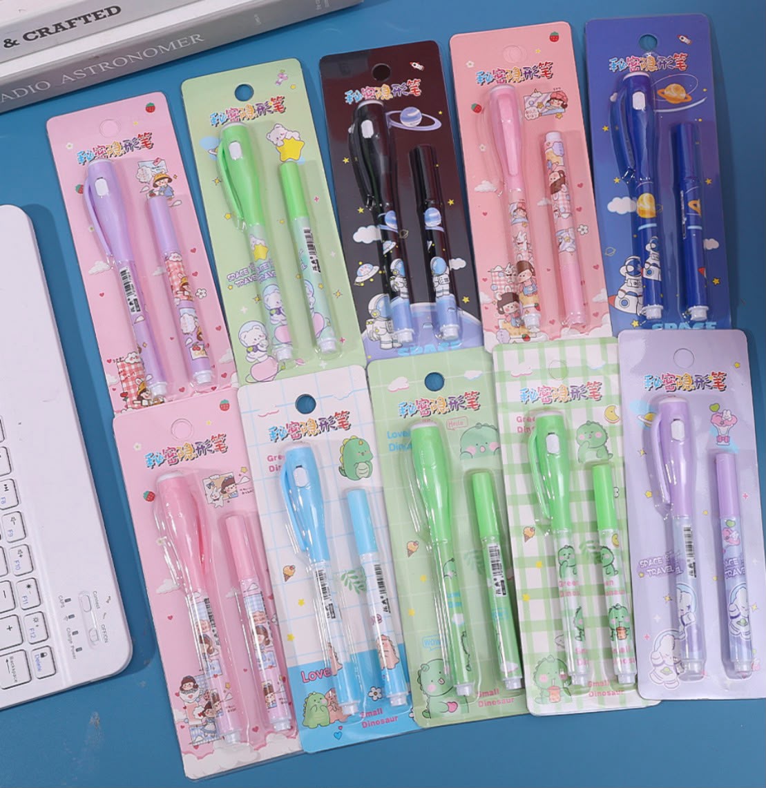 Invisible Ink Pen Set with Built-in UV Light_0