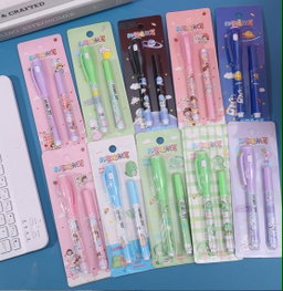 Invisible Ink Pen Set with Built-in UV Light