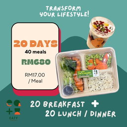 Breakfast + Lunch / Dinner (20 days)