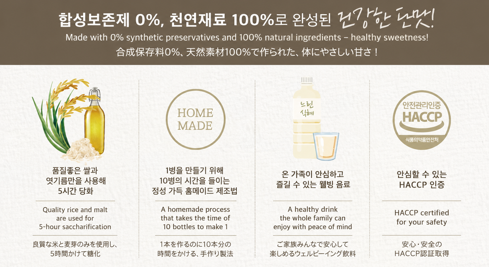 Korean sweet rice drink 느린식혜 シッケ(韓国甘酒)_1