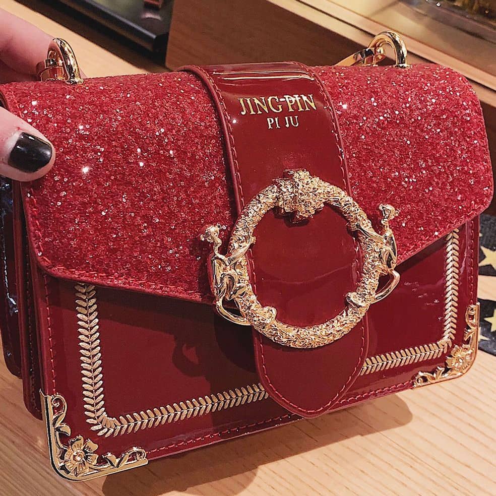 Sac de Soirée Rouge Luxe