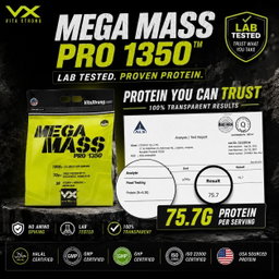 VITAXTRONG™ Mega Mass Pro 1350 (3lbs/ 1.4kg) | 70g Protein • 1350 kcal High Calorie Mass Gainer • Muscle & Weight Gain • Bulking [VX]
