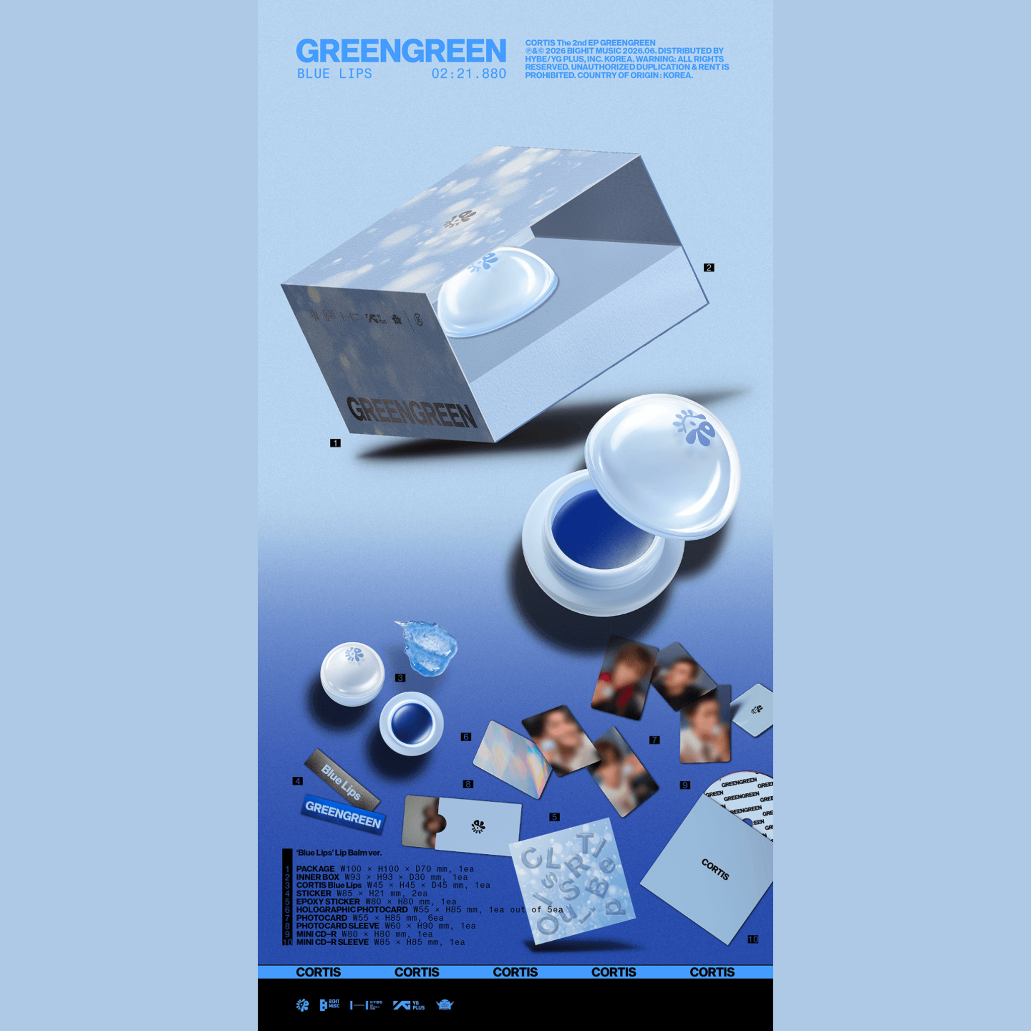 CORTIS - The 2nd EP GREENGREEN (Blue Lips Lip Balm ver. )_1