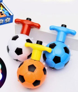 Football Spinning Flashing Top