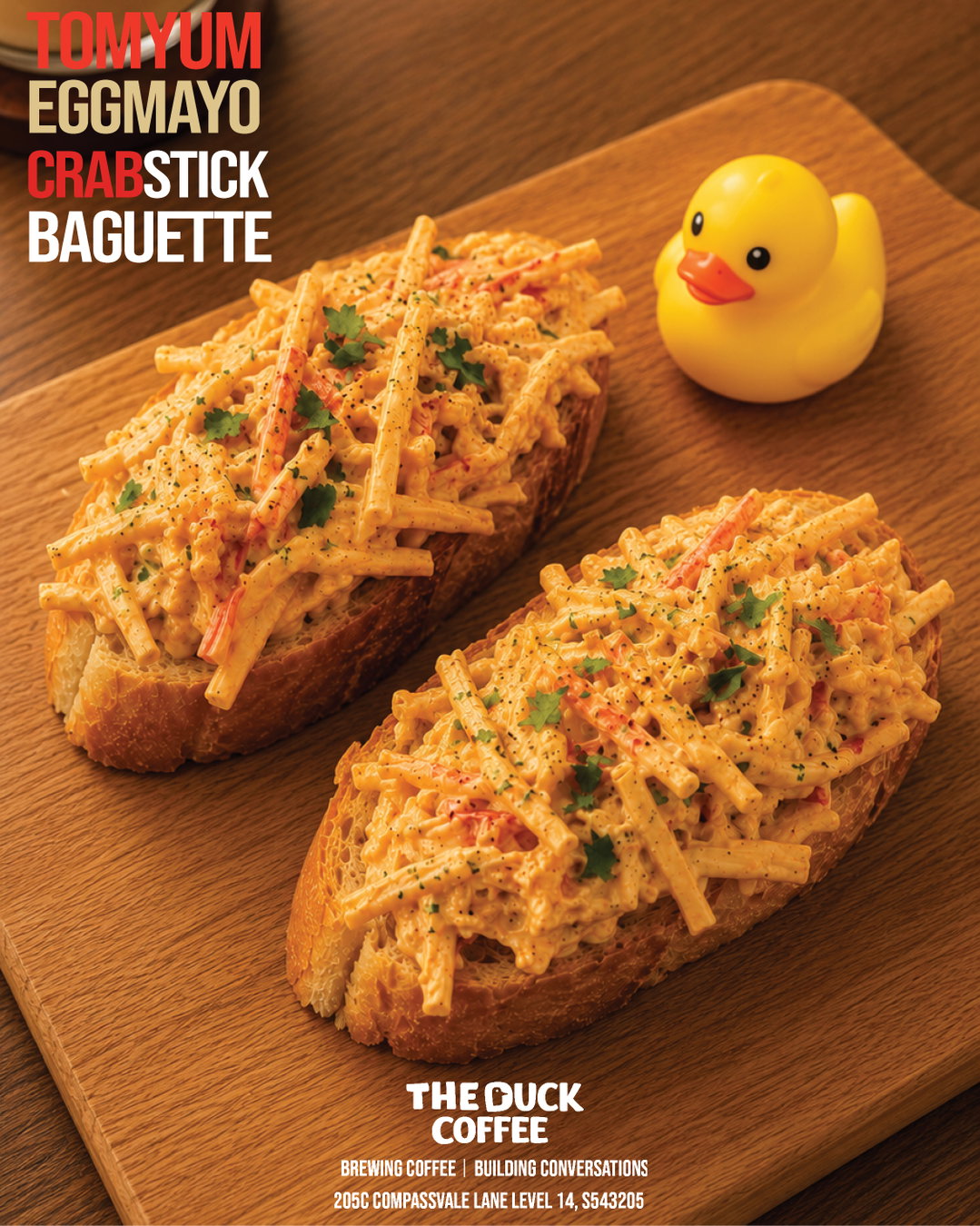 Egg Mayo N Tomyum Crabstick Baguettes