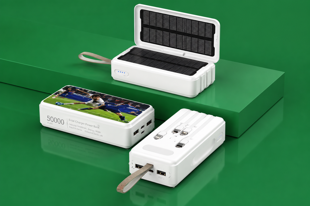 🔋 Le Power Bank Solaire 20 000 mAh indispensable pendant les coupures de courant.